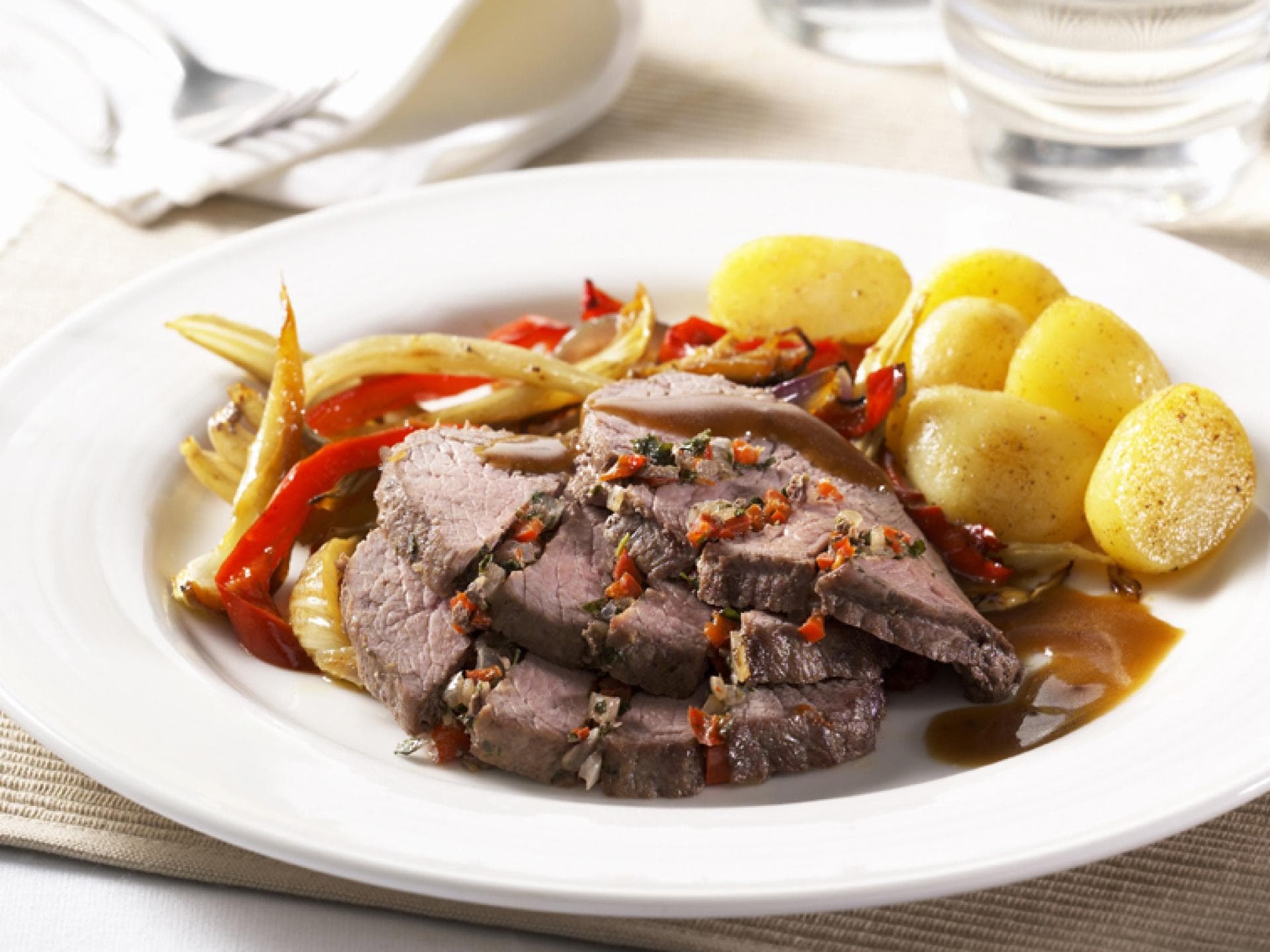 Irisches Roastbeef mit Gewürzen Irisches Roastbeef mit Gewürzen