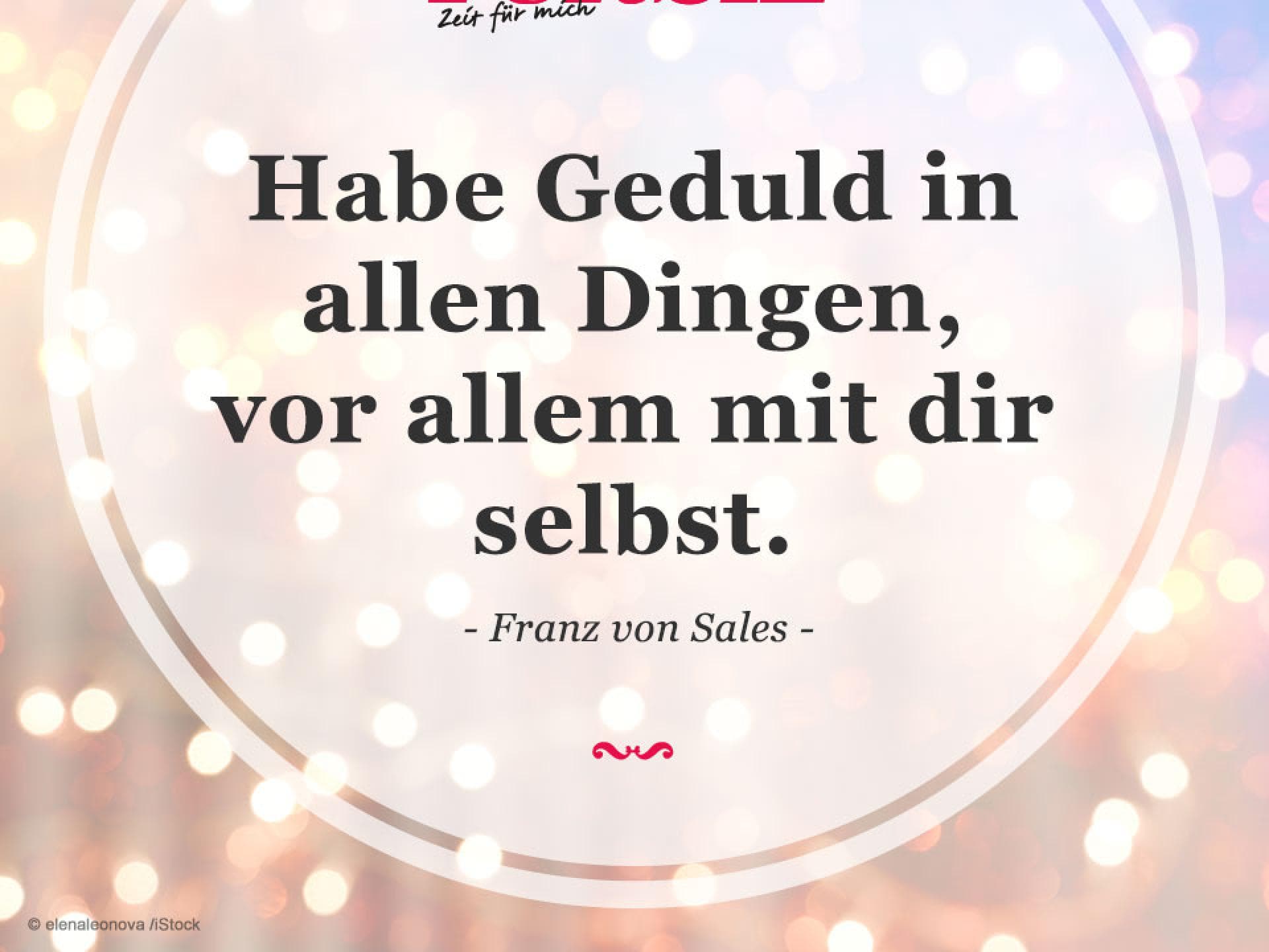 Zitat Franz von Sales