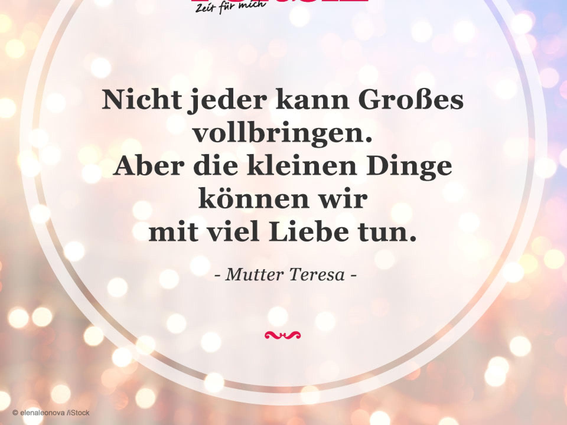 Zitat von Mutter Teresa