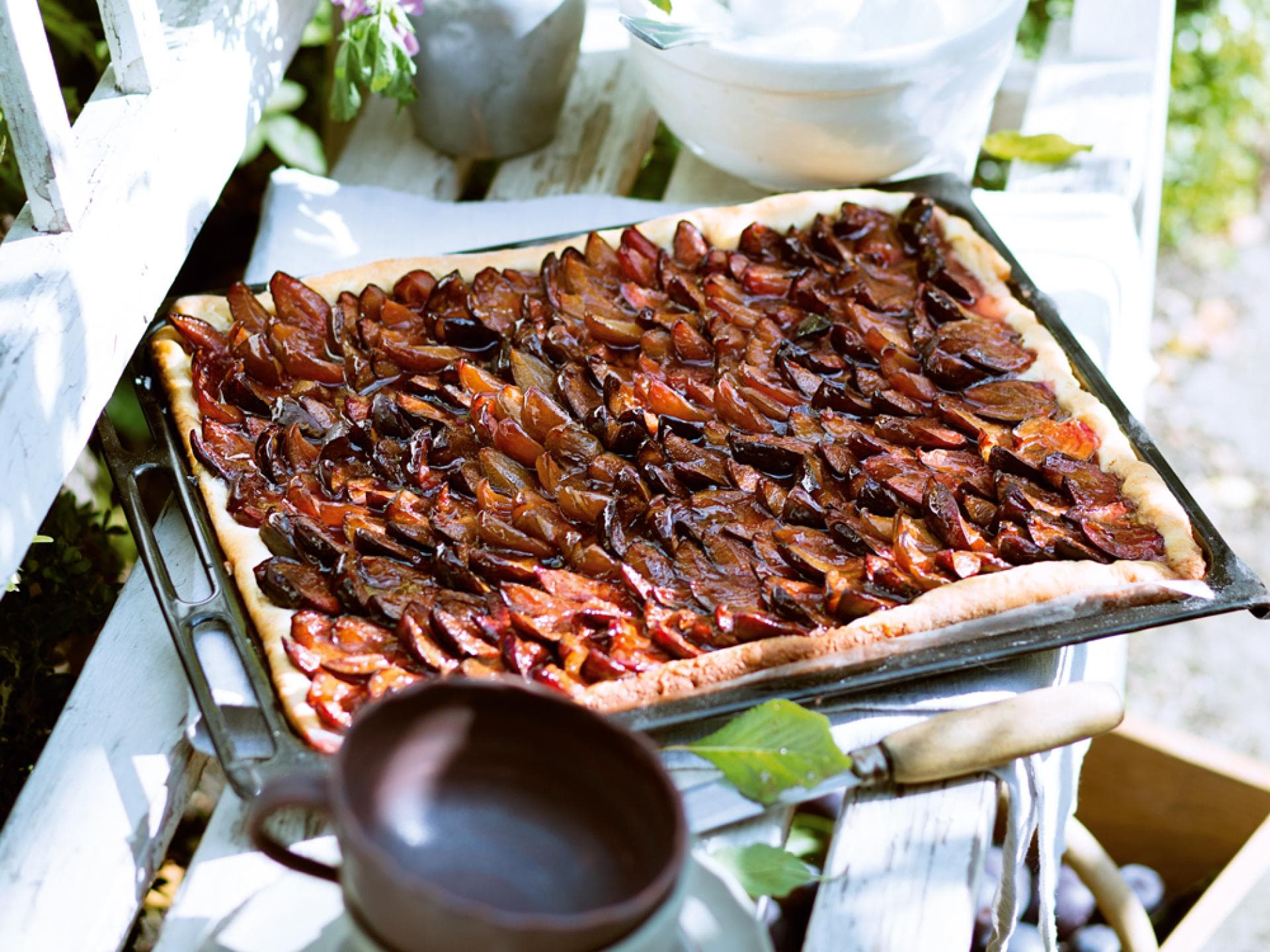 Zwetschgendatschi Kuchen mit Pecannüssen Zwetschgendatschi Kuchen mit Pecannüssen