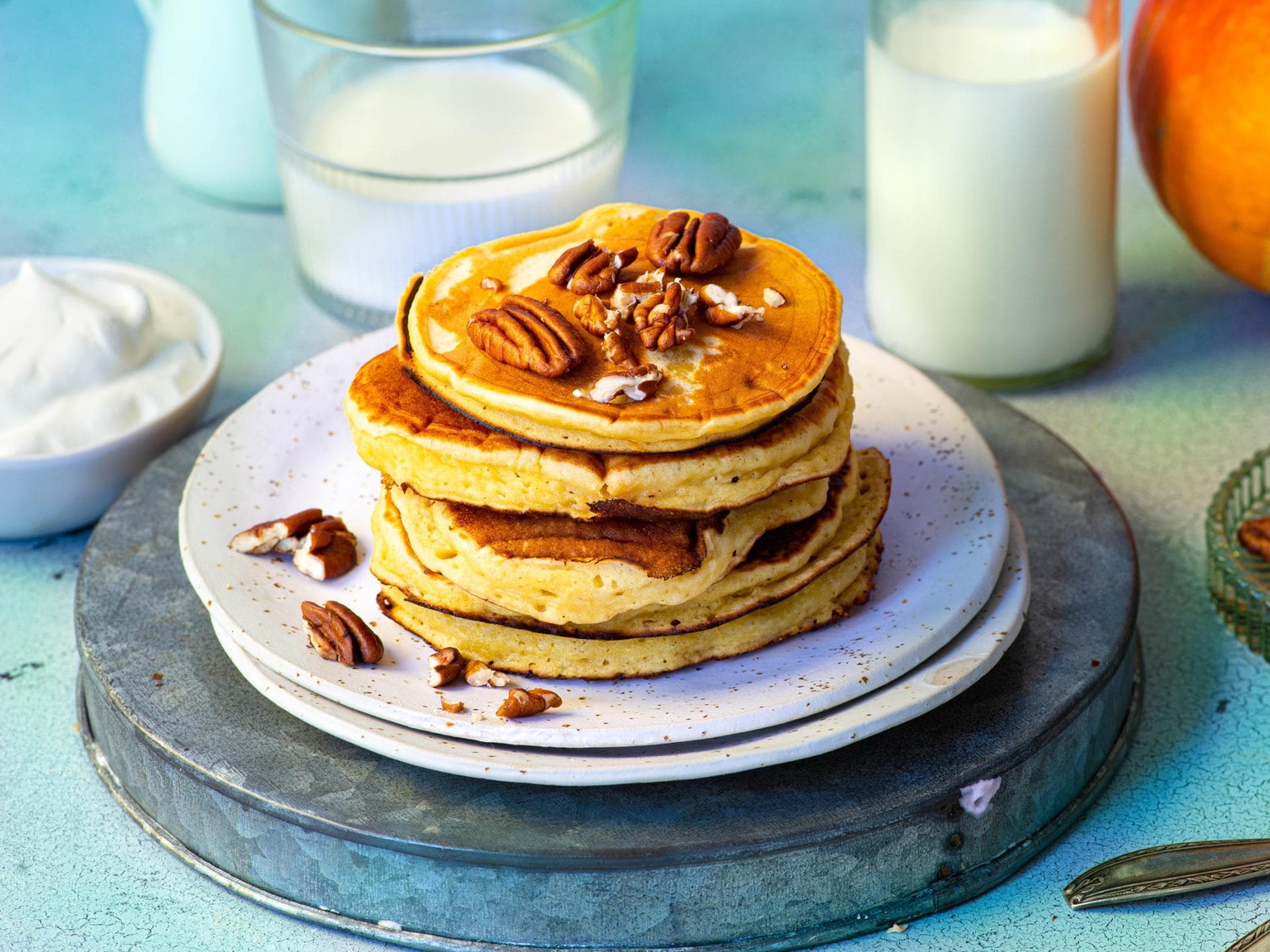 Kürbis-Pancakes