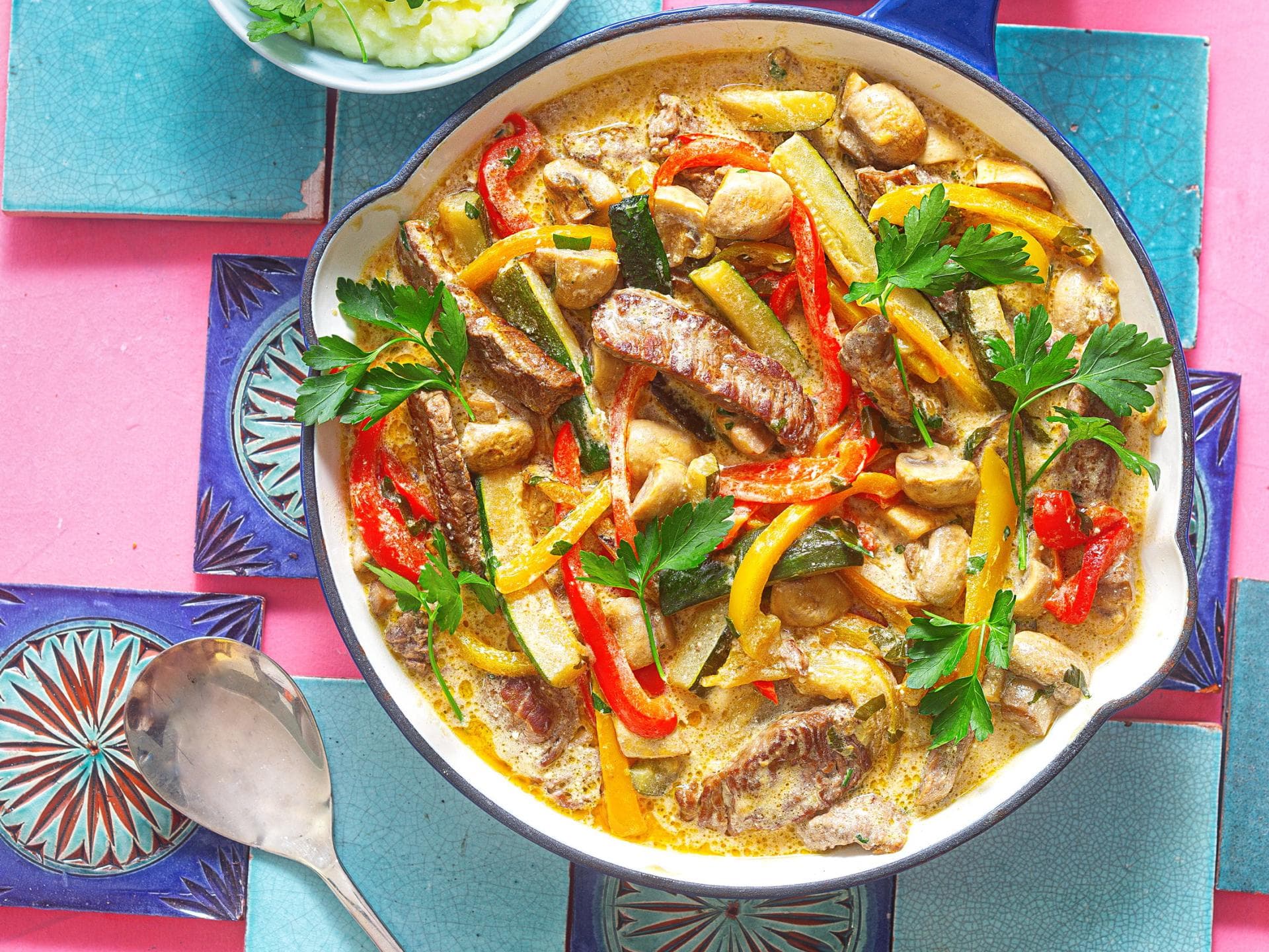 Steak-Gemüse-Pfanne