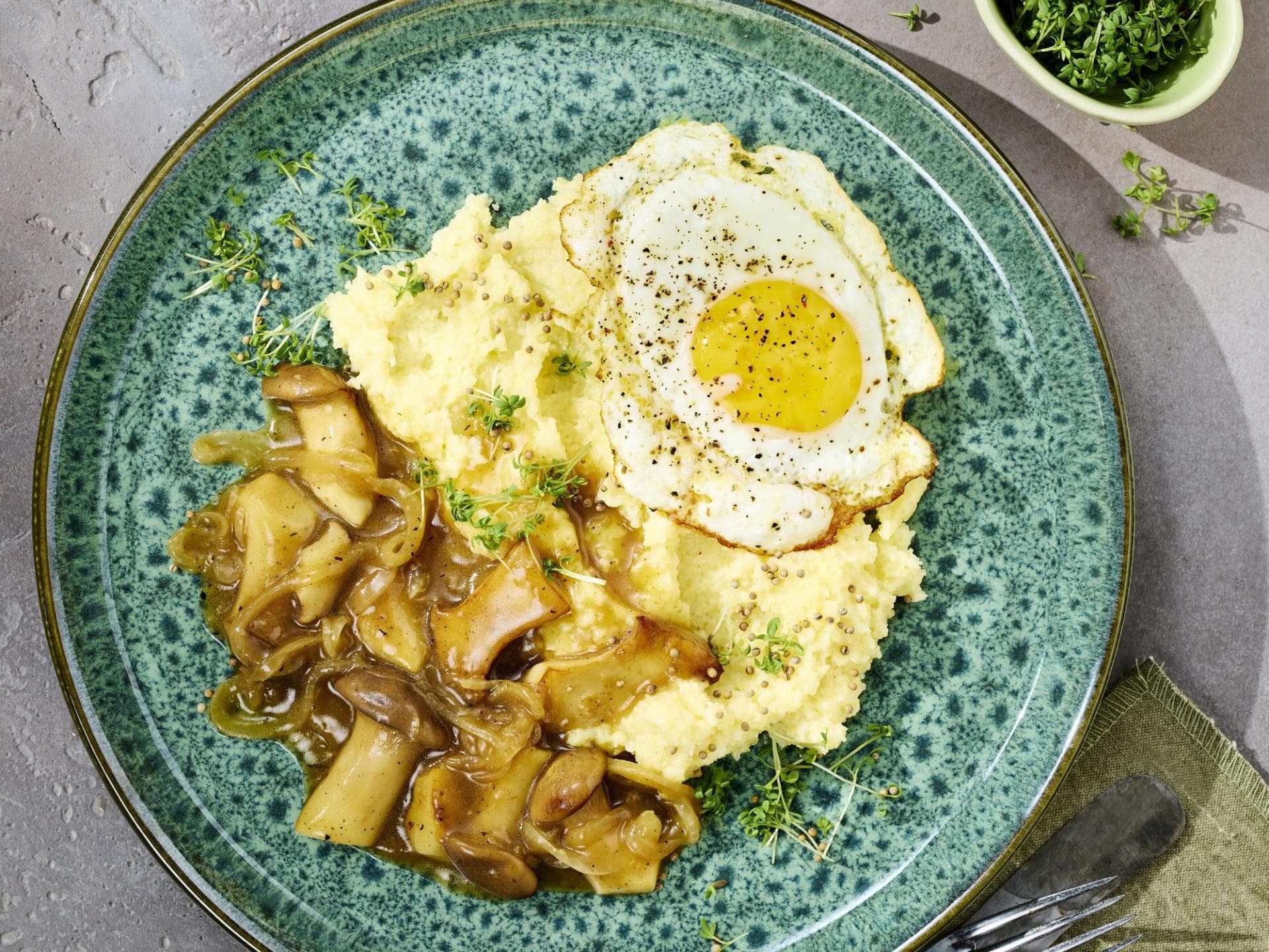 Polenta mit Pilzen 