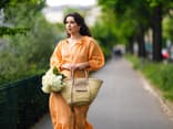 Frau Streetstyle Kleid 