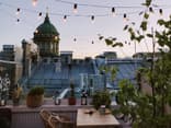 Balkon am Abend 