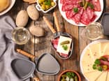 Vorbereitetes Raclette