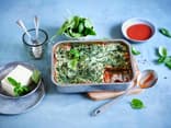 Tofulasagne mit Spinat
