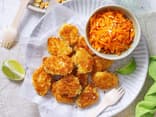 Hähnchen-Nuggets mit Möhrensalat 