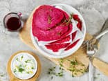 Rote-Bete-Pfannkuchen