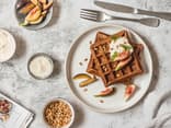 Waffeln mit Haferflocken und Quark