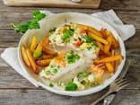 Überbackenes Schnitzel mit Leipziger Allerlei 