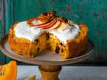 Kürbis-Apfelkuchen mit Haferflocken 
