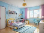 Eingerichtetes Kinderzimmer