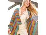 Stricken für den Frühling - Model in Cardigan im Retro-Style von Lana Grossa
