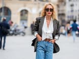 Elina Halimi kombiniert Stiefel zur Culotte