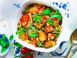 Schneller Lachs-Tomaten-Auflauf 