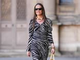 Kleid mit Zebraprint Streetstyle 
