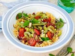 Gemüse-Couscous mit Salzmandeln Gemüse-Couscous mit Salzmandeln