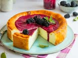 Käsekuchen mit Brombeeren Käsekuchen mit Brombeeren