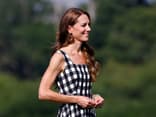 Kate Middleton trägt Karo-Kleid Kate Middleton trägt Karo-Kleid