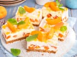 Aprikosen-Cheesecake-Schnitten Aprikosen-Cheesecake-Schnitten