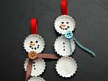 Kronkorken Schneemann