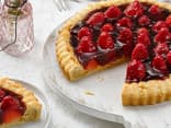 Erdbeerkuchen mit Marzipanrand