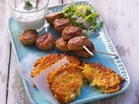 Rezept für Frikadellen mit Gemüse-Rösti