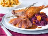 Gänsebrust mit Schupfnudeln