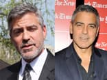 George Clooney - mit und ohne Bart 