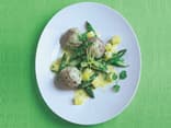 Kalbsklößchen mit Spargel