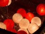 Lichterkette: Christmas Cotton Ball Lights
