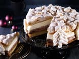 Rezept gefüllte Schneetorte zu Weihnachten 