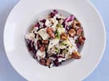 Vegetarisches Risotto mit Gorgonzola.
