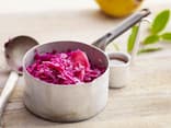 Topf mit Rotkohl
