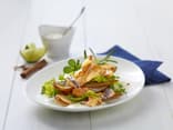 Geschmorte Pilze mit aufgeschäumtem Zimt-Limonenjoghurt und gerösteten Brezencroûtons 