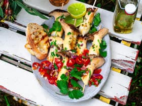 Kräuterseitlinge vom Grill 