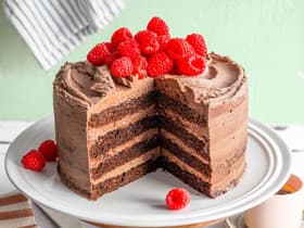 Mokka-Schokotorte mit Buttercreme-Füllung