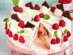 Himbeer-Minz-Torte 