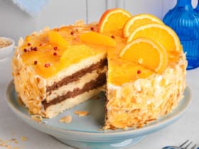 Orangentorte mit Schokoladenmousse 
