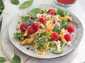 Hähnchen-Reis-Salat