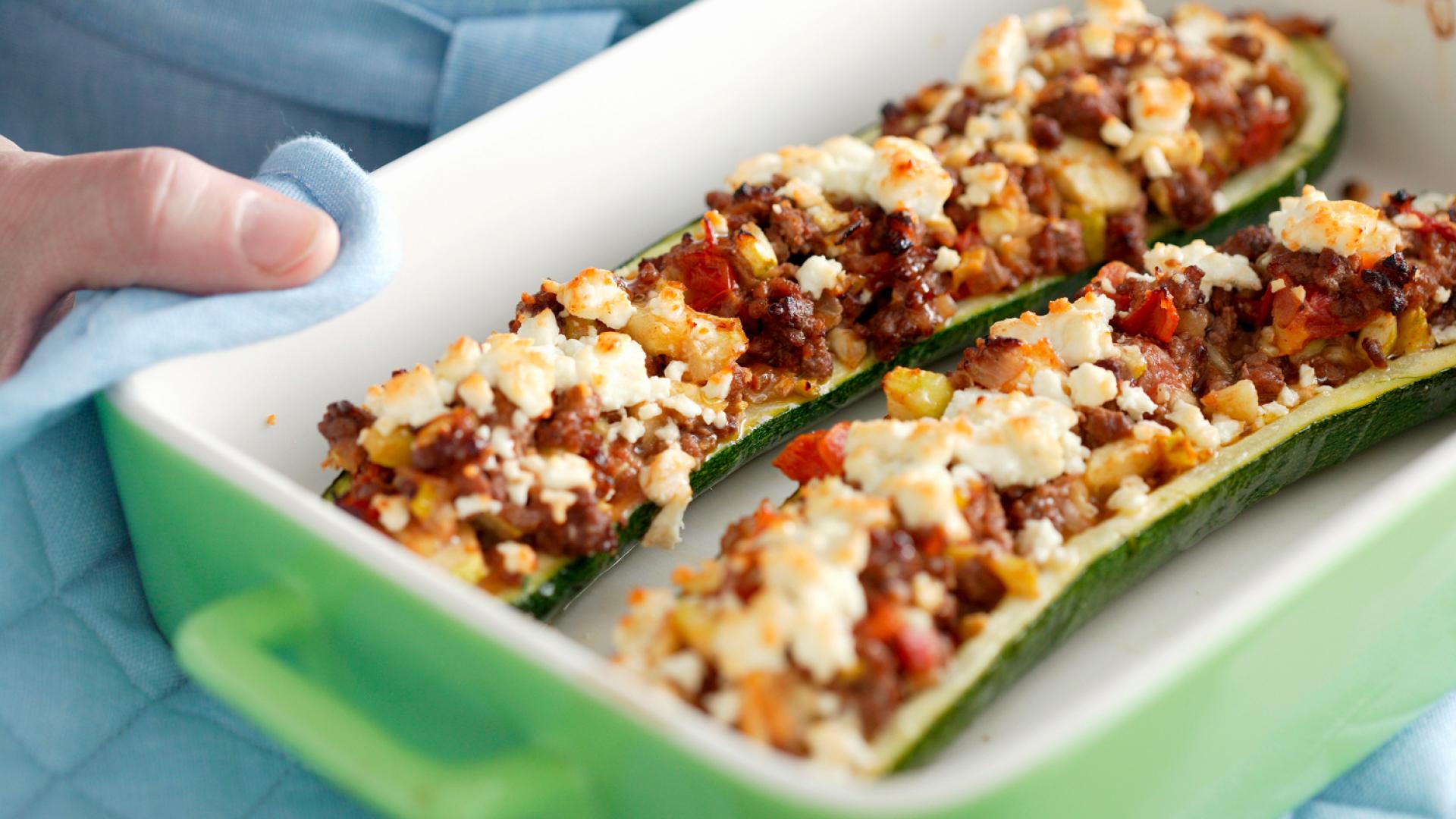 Zucchini Mit Hackfleisch Und Feta Nevermindbilde