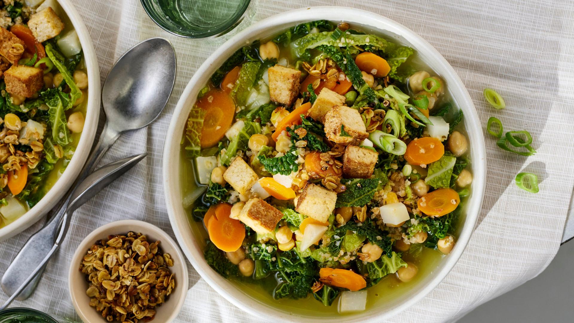 Gemüseeintopf mit Tofu