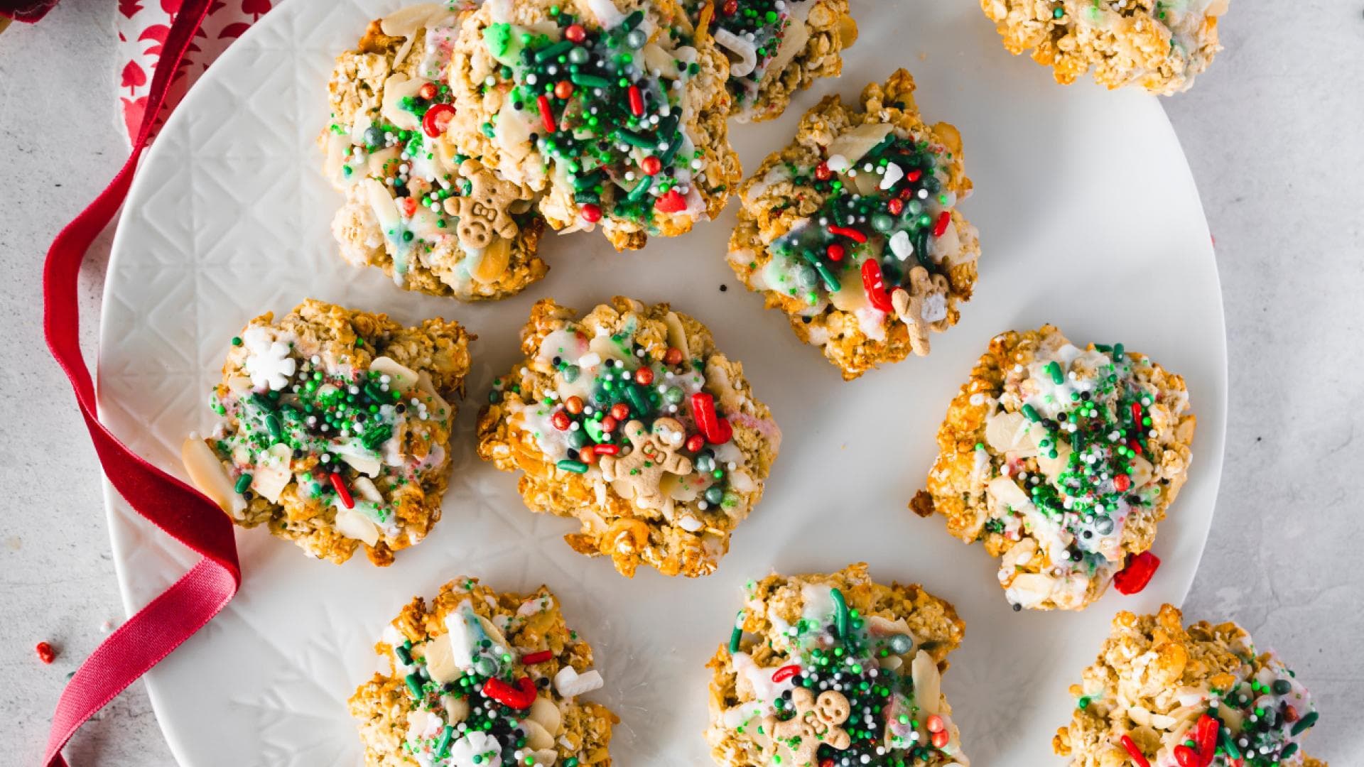 Plätzchen-Rezept: Protein-Haferflocken-Cookies ohne Zucker