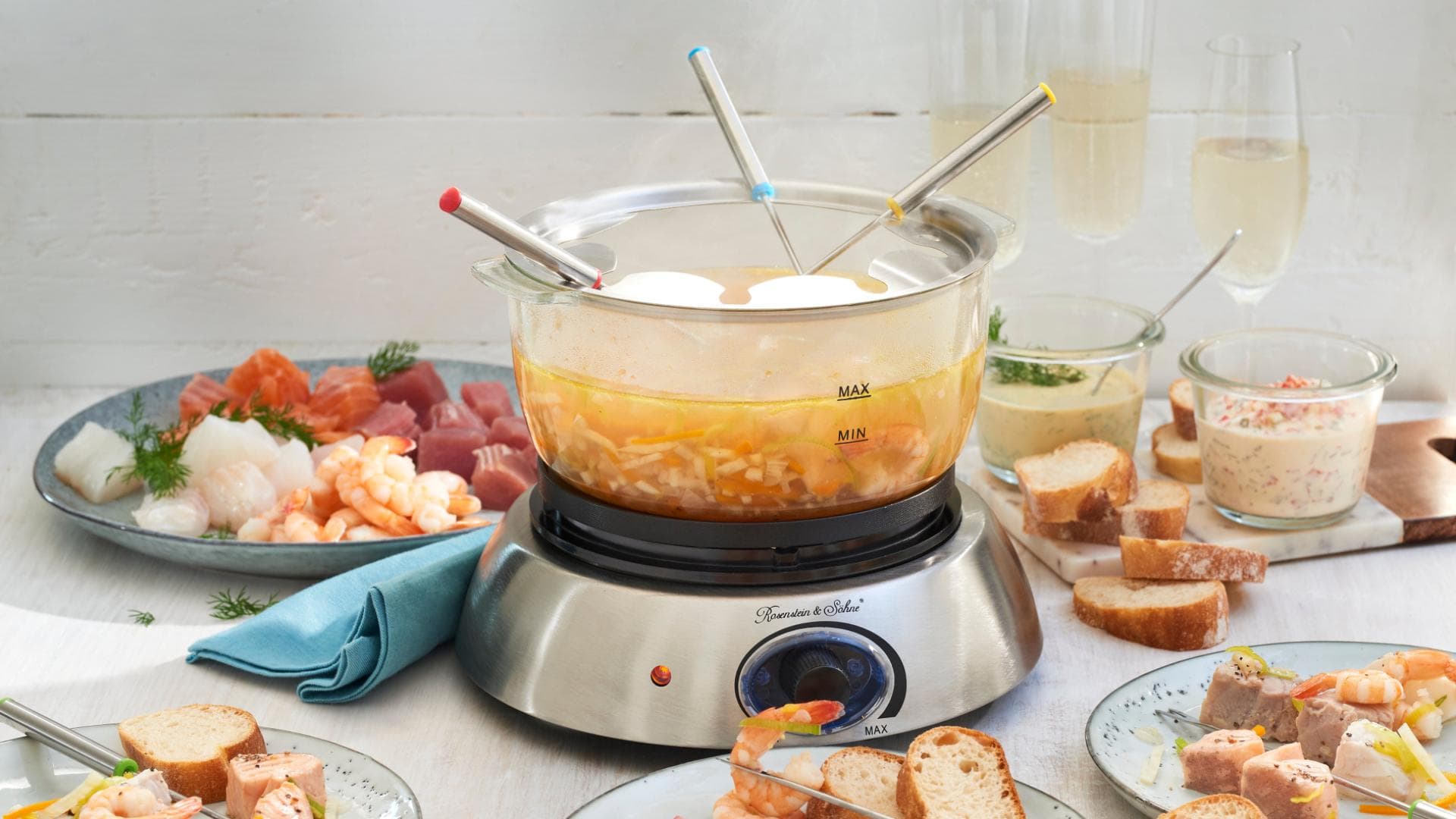 Rezept für edles FischFondue