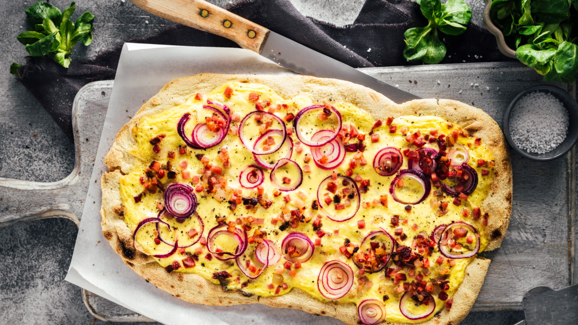 Original Elsässer Flammkuchen