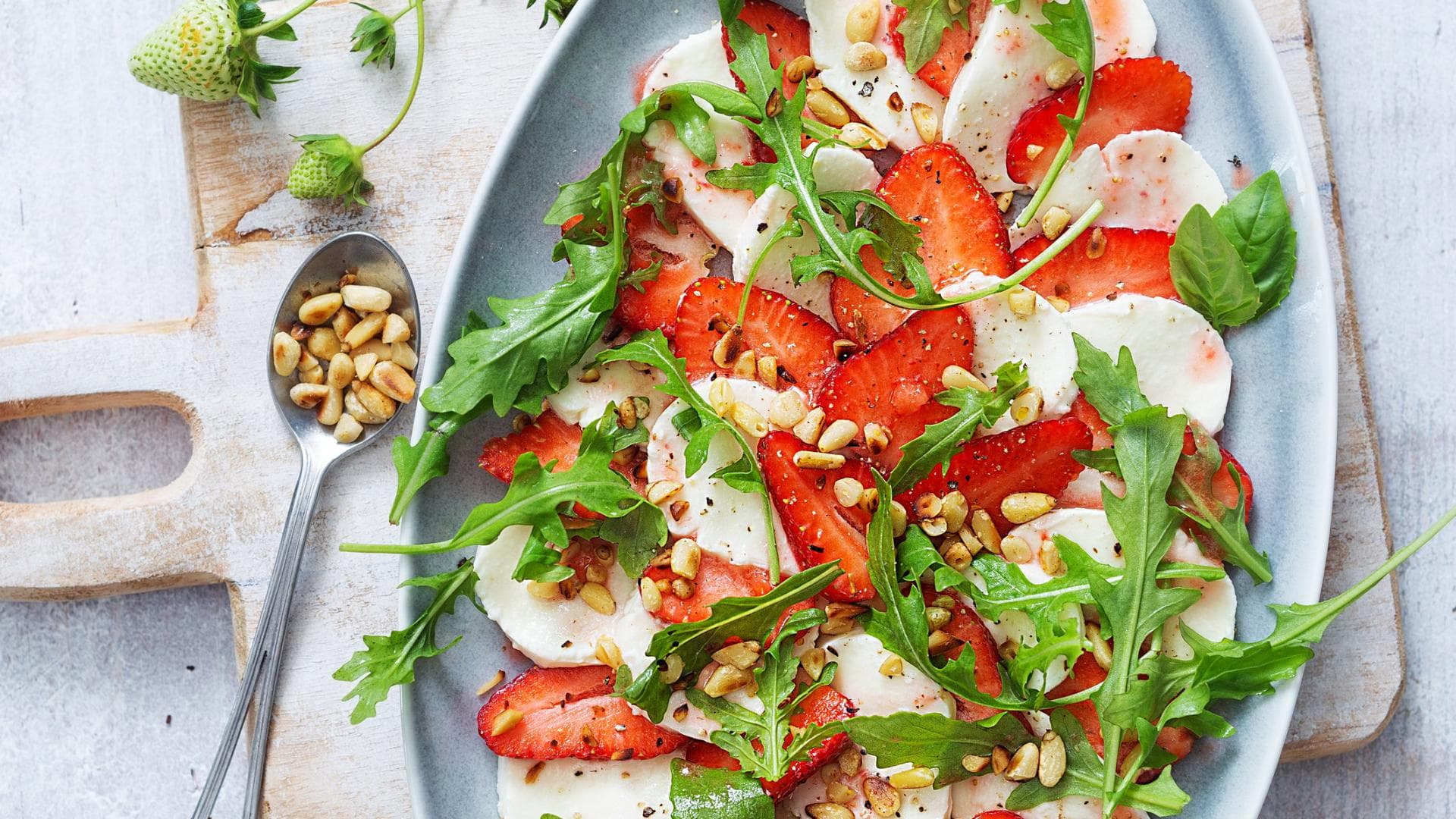 Rezept für Erdbeer-Mozzarella-Carpaccio