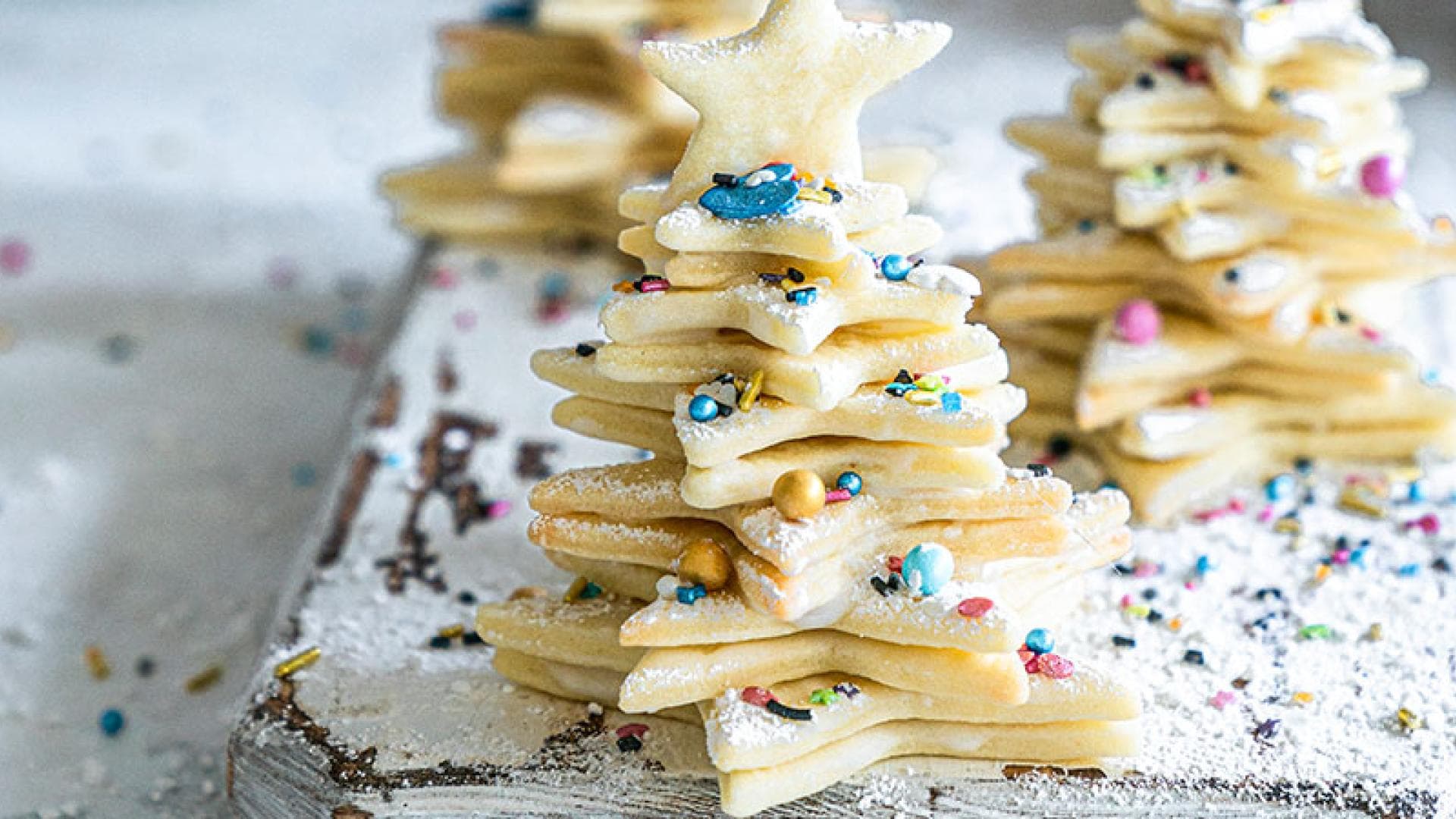 Schneetannen Plätzchen Schneetannen Plätzchen