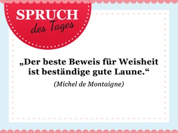 Spruch des Tages für den Februar